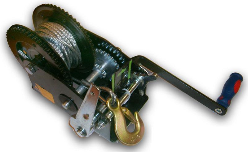 Лебедка ручная барабанная (катушка) (тросовая) с ручным тормозом 1454кг JUN KAUNG SKRAB