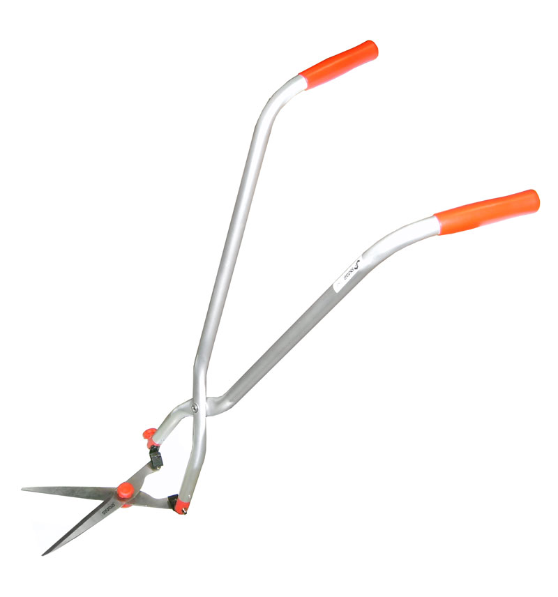 Ножницы для травы "плуг" поворотные 180° с удлиненными алюминиевыми ручками, SKRAB. Длина ручек 1м,пластиковая накладка для рук. Длина лезвий 180мм