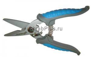 Ножницы универсальные 180 мм голубые ручки SKRAB 28014 купить оптом в СПб