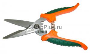 Ножницы универсальные 200 мм оранжево/зеленые ручки SS SKRAB 28012 купить оптом в СПб