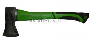 Топор-колун 1000 г с фиберглассовой зелено/черной короткой ручкой SKRAB 20147 купить оптом в СПб