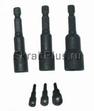 Бита для кровельного самореза магнитная 8 * 65 мм черная SKRAB 33432 купить оптом в СПб