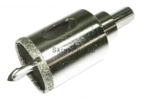 Коронка алмазная по керамограниту и стеклу 35 мм с центровочным сверлом SKRAB 31035 купить оптом и в розницу в СПб