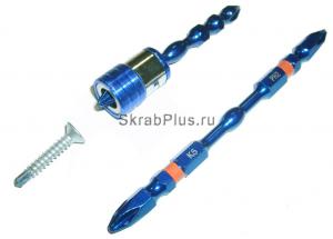 Набор бит PH2 * 65 мм / 100 мм двухсторонних с магнитом 3 пр. K5 SKRAB 41572 купить оптом и в розницу в СПб